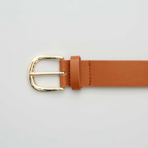 Ceinture unie basique - Camel