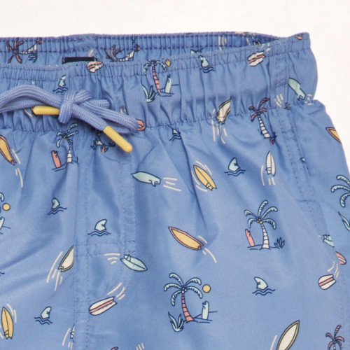 Short de bain imprimé - Bleu moyen