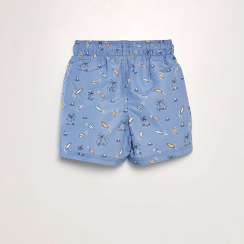 Short de bain imprimé - Bleu moyen