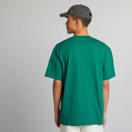 T-shirt en coton à imprimé devant - Vert