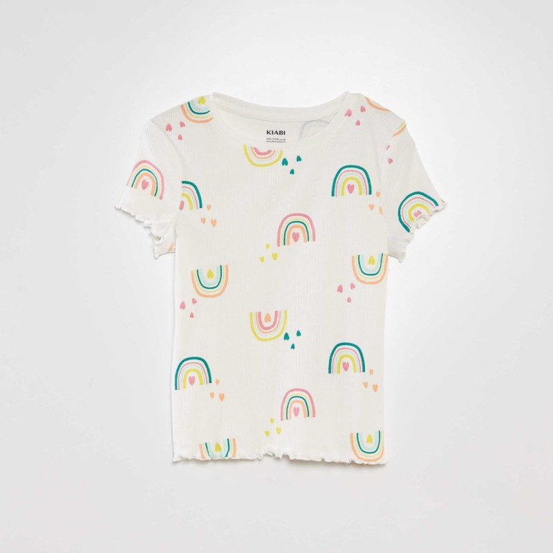 T-shirt manches courtes - Blanc