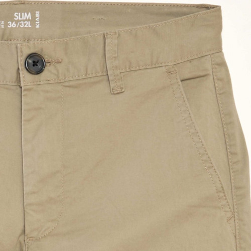 Pantalon chino slim - Beige