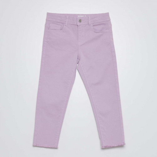 Pantacourt skinny à taille haute - Violet