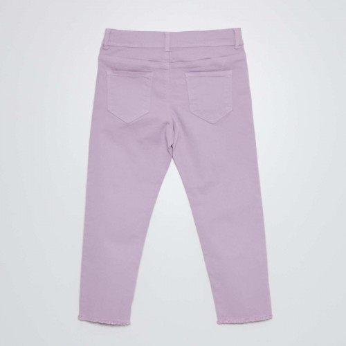 Pantacourt skinny à taille haute - Violet