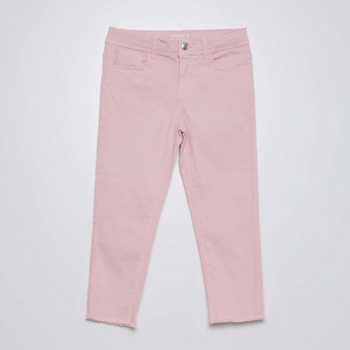 Pantacourt skinny à taille haute - Rose