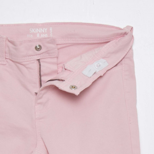 Pantacourt skinny à taille haute - Rose