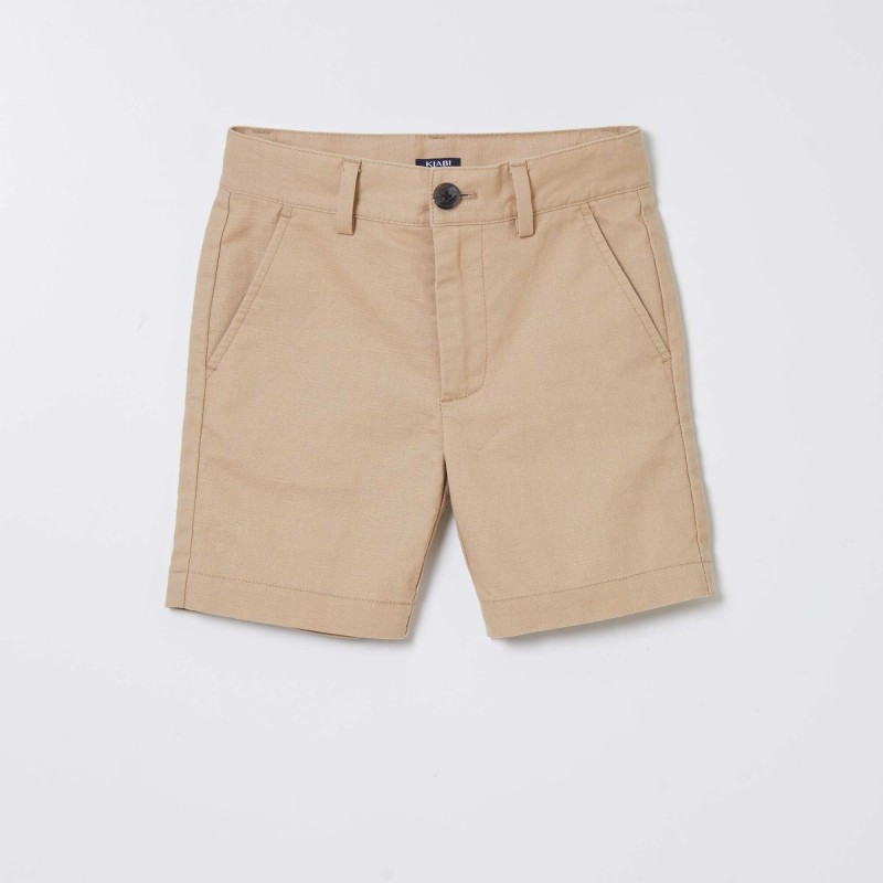 Bermuda chino droit - Beige