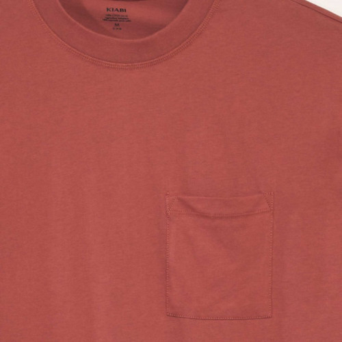 Tee-shirt uni coupe large - Rouge clair