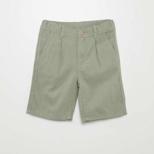 Bermuda chino en twill - Vert