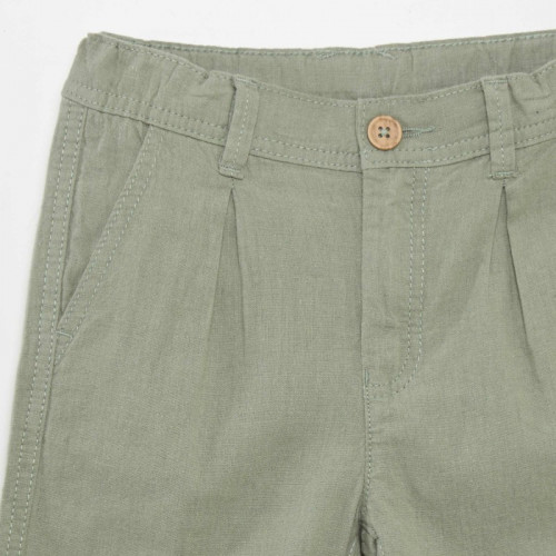 Bermuda chino en twill - Vert