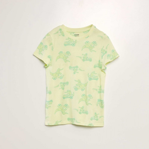 Pyjama court  t-shirt + short - 2 pièces - Vert