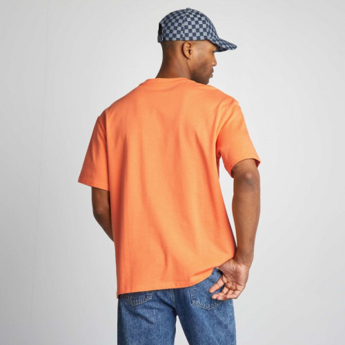 T-shirt en coton uni - Orange