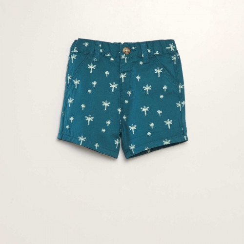 Short chino en twill - Bleu vert