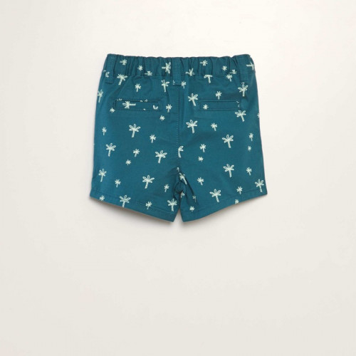 Short chino en twill - Bleu vert