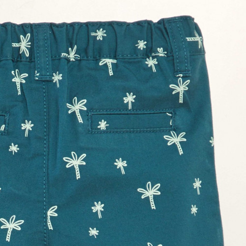 Short chino en twill - Bleu vert