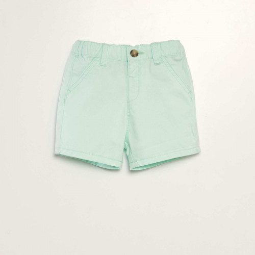 Short chino en twill - Vert