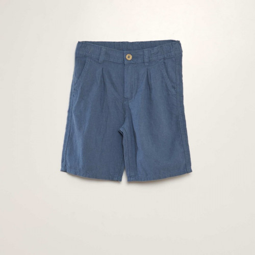 Bermuda chino en twill - Bleu