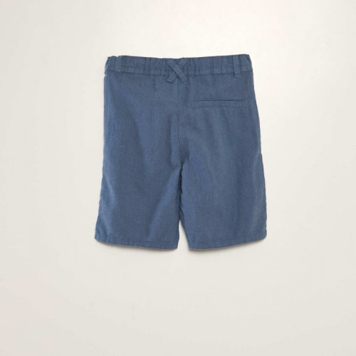 Bermuda chino en twill - Bleu