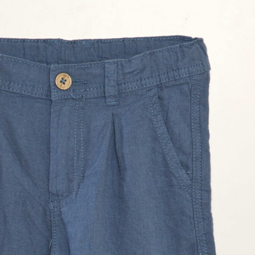 Bermuda chino en twill - Bleu