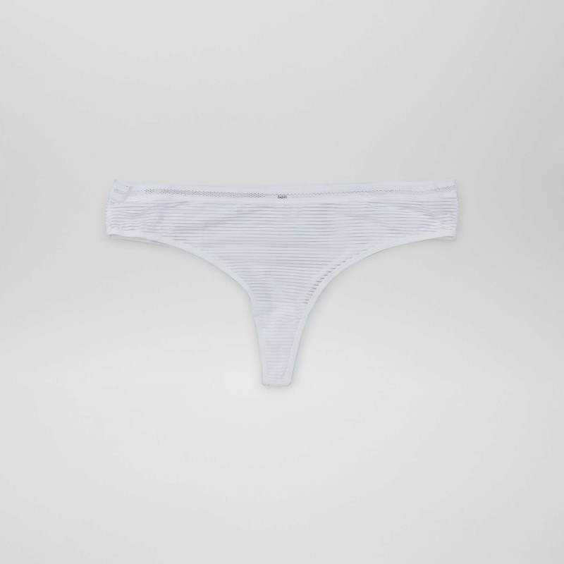 Tanga microfibre - Blanc