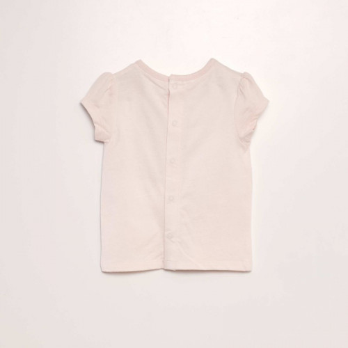 Tee-shirt manches courtes imprimé - Rose fleur