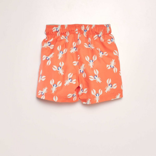 Short de bain imprimé - Orange