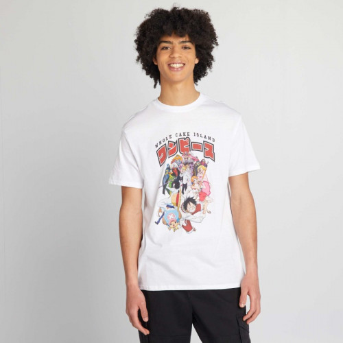 T-shirt 'One Piece' - Blanc