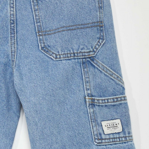 Pantalon denim découpes genoux - Double stone