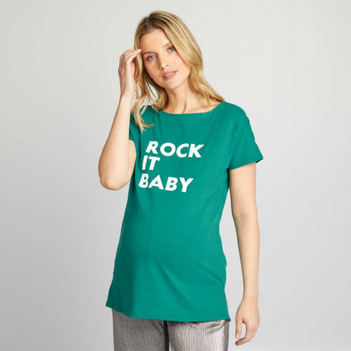 T-shirt grossesse et allaitement - Vert