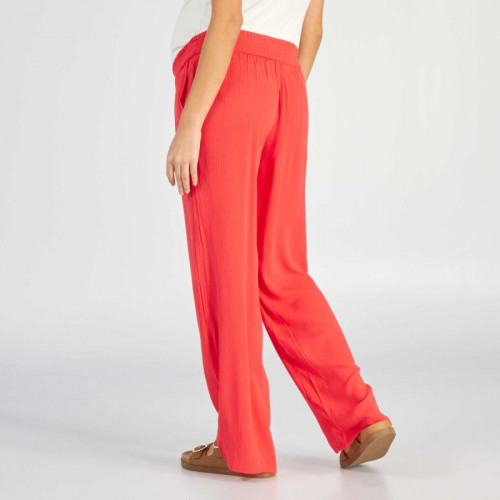 Pantalon grossesse large et fluide - Rouge