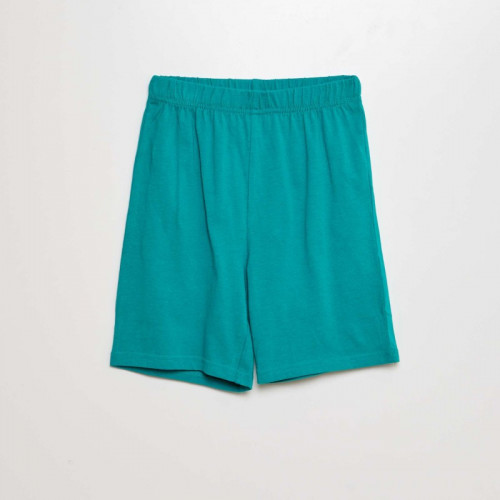 Pyjama court short + t-shirt - 2 pièces - Vert