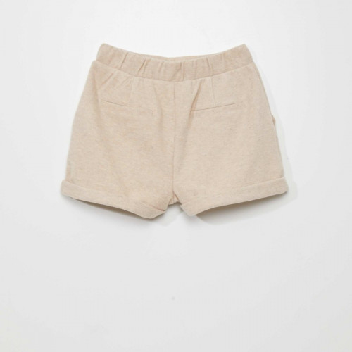 Short effet lainage - Beige