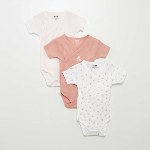 Lot de 3 bodies fantaisie - Rose pâle