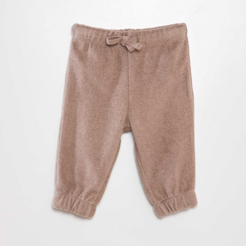 Ensemble bébé pull + pantalon en polaire - 2 pièces - Beige