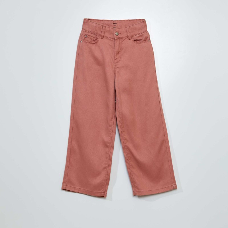 Pantalon large - Rose