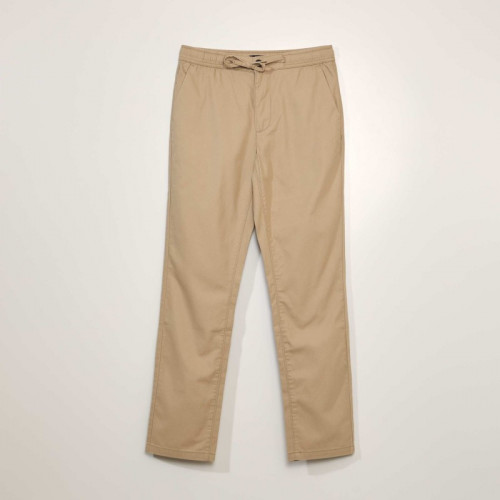 Pantalon chino en coton - Beige