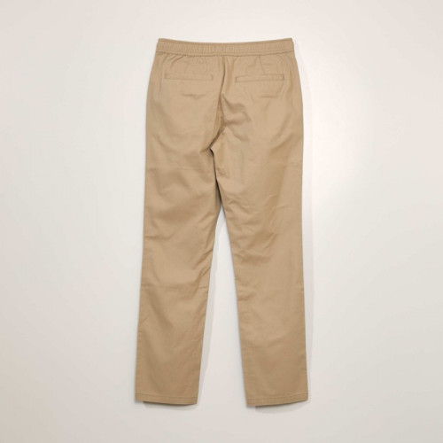 Pantalon chino en coton - Beige