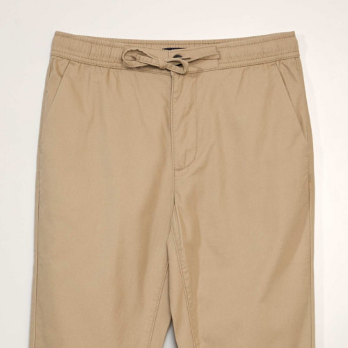 Pantalon chino en coton - Beige