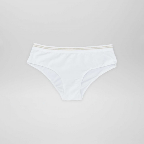 Lot de 2 shorties coton - Blanc/vert