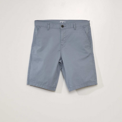 Bermuda chino uni - Gris