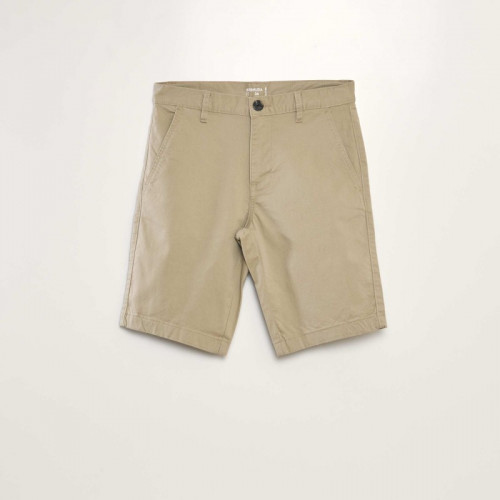 Bermuda chino uni - Beige