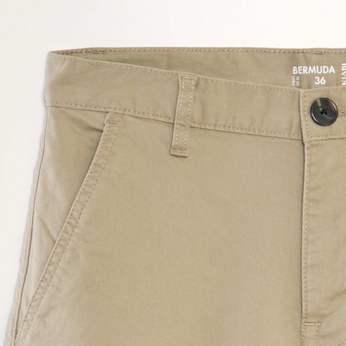 Bermuda chino uni - Beige