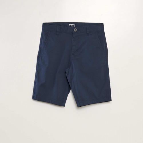 Bermuda chino uni - Bleu marine