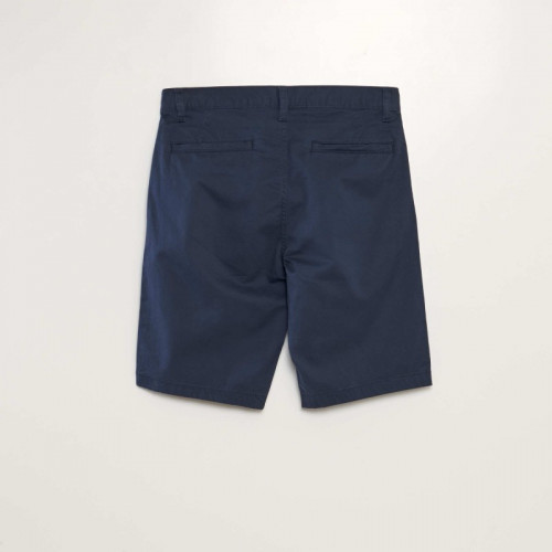 Bermuda chino uni - Bleu marine