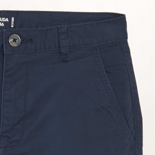 Bermuda chino uni - Bleu marine