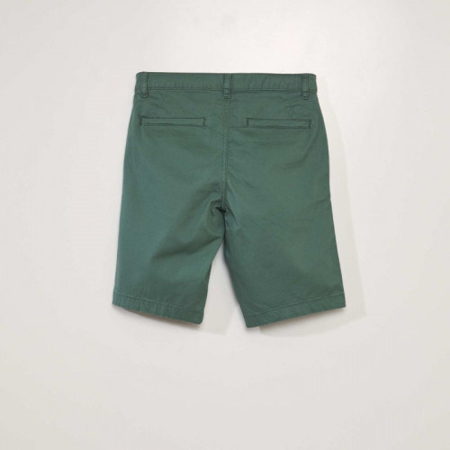 Bermuda chino uni - Vert