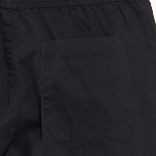 Bermuda chino avec taille élastiquée - Noir