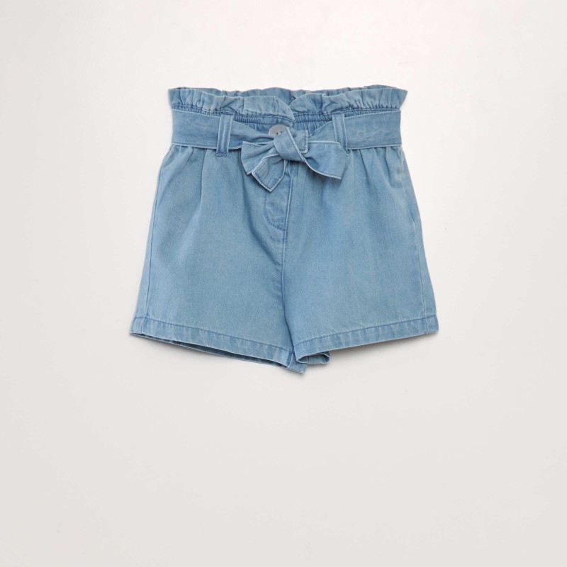 Short en denim - Bleu