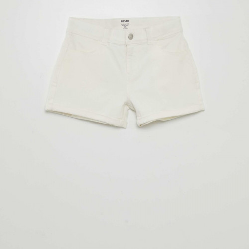 Short en twill - Blanc