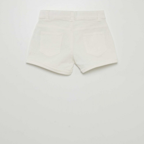 Short en twill - Blanc